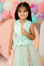 Noor Sitara Lehenga Green