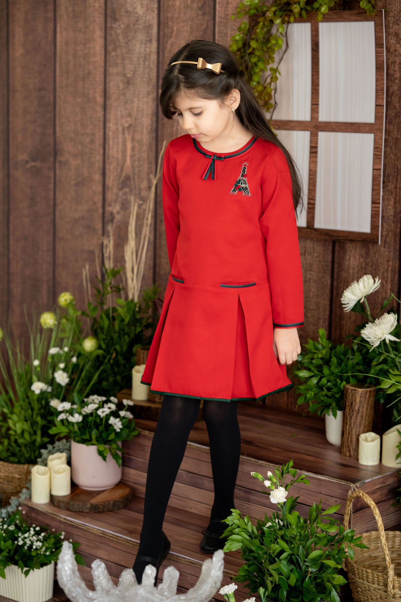 Veda Dress- Red (RTS)