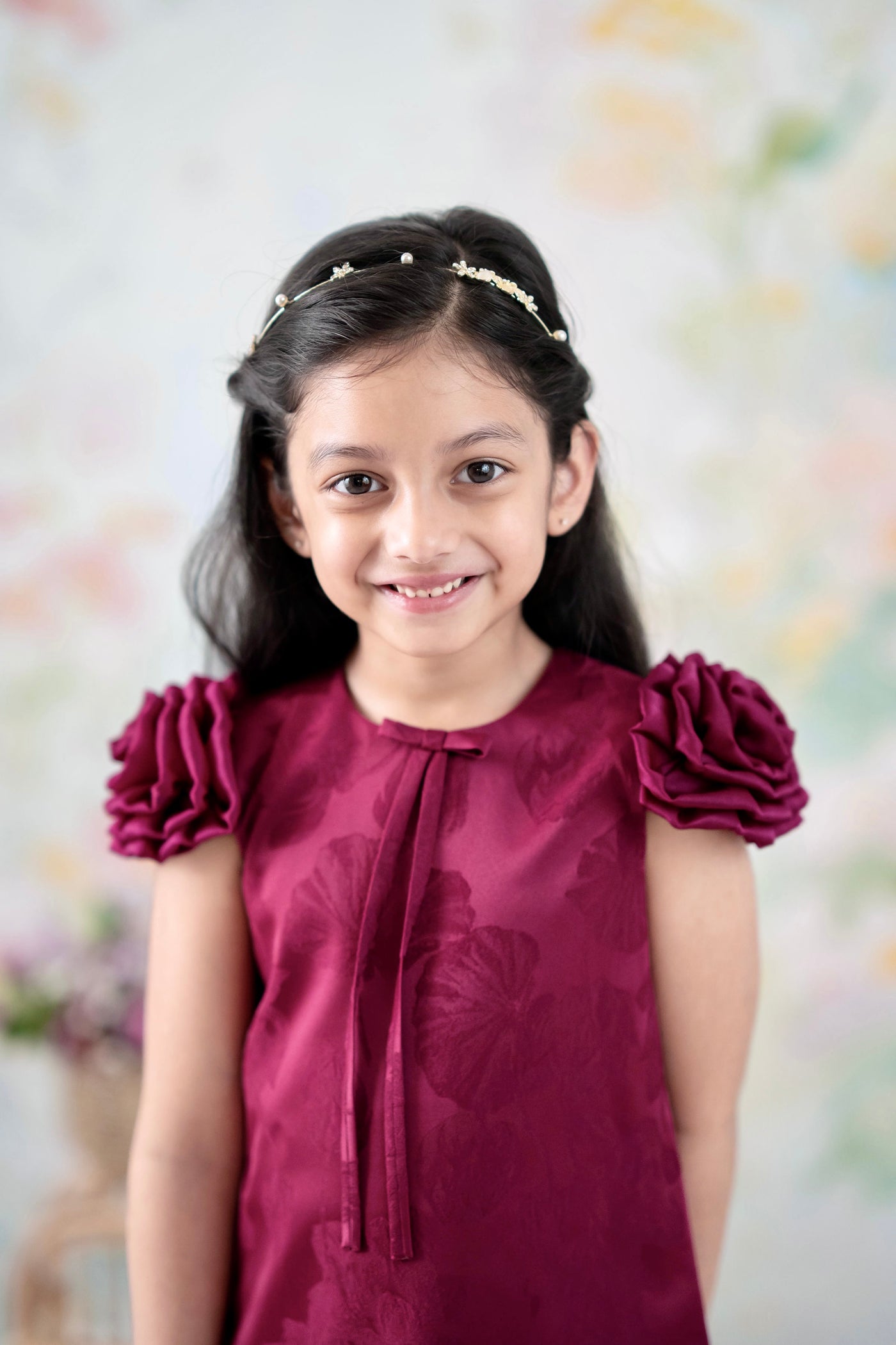 Mulberry Flutter Dress